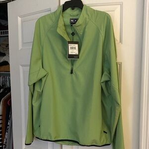 Green Quarter-Zip Pullover